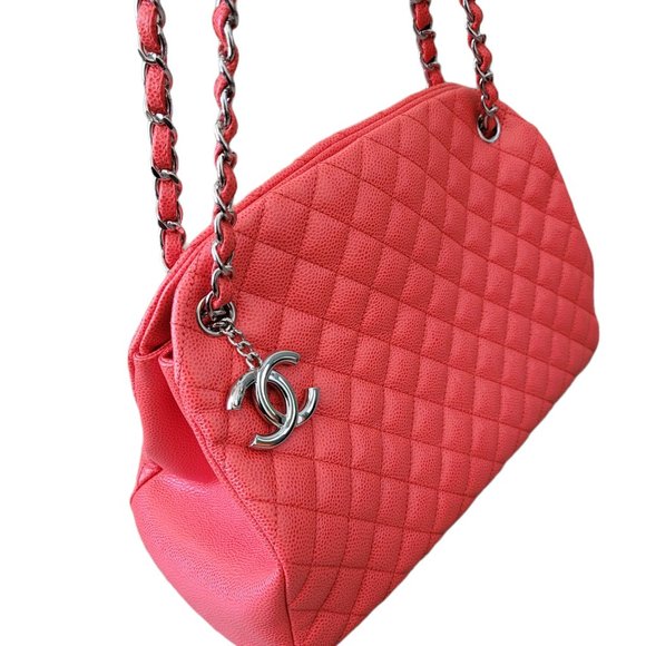 NEW Chanel Red Mademoiselle Bowling Bag - Picture 2 of 8